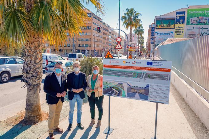 Arcadi España en la presentacion obras TRAM en Benidorm Arcadi España en la presentacion obras TRAM en Benidorm