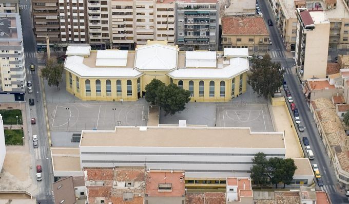 FOTO AEREA CEIP PADRE MANJÓN Elda FOTO AEREA CEIP PADRE MANJÓN Elda