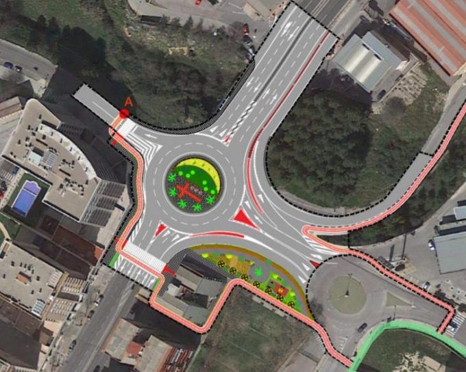 rotonda accés nord Alcoi