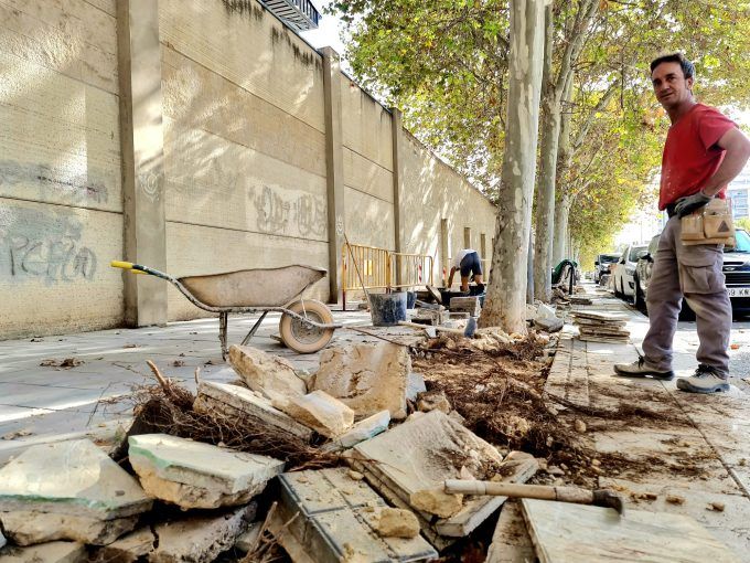 FOTO OBRAS ACERA AVENIDA RONDA FOTO OBRAS ACERA AVENIDA RONDA