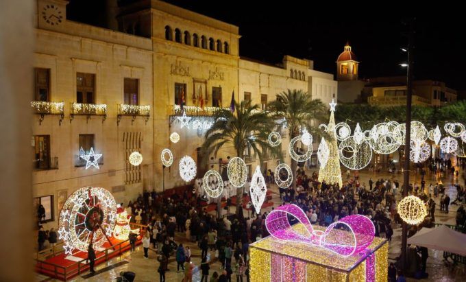 navidad elche luces arriba navidad elche luces arriba