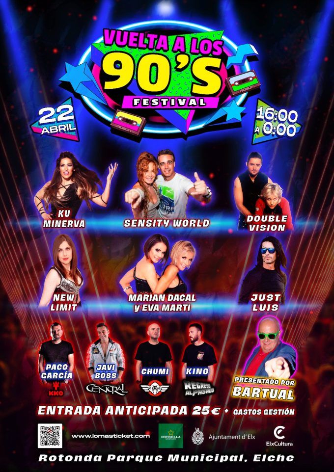 festival vuelta a los 90 elche