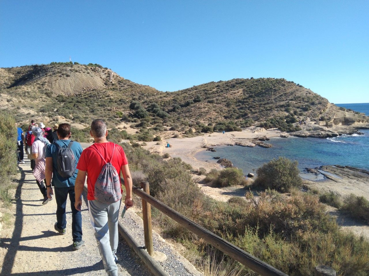 Cala Cantalares, sendero Cabo de la Huerta Cala Cantalares, sendero Cabo de la Huerta