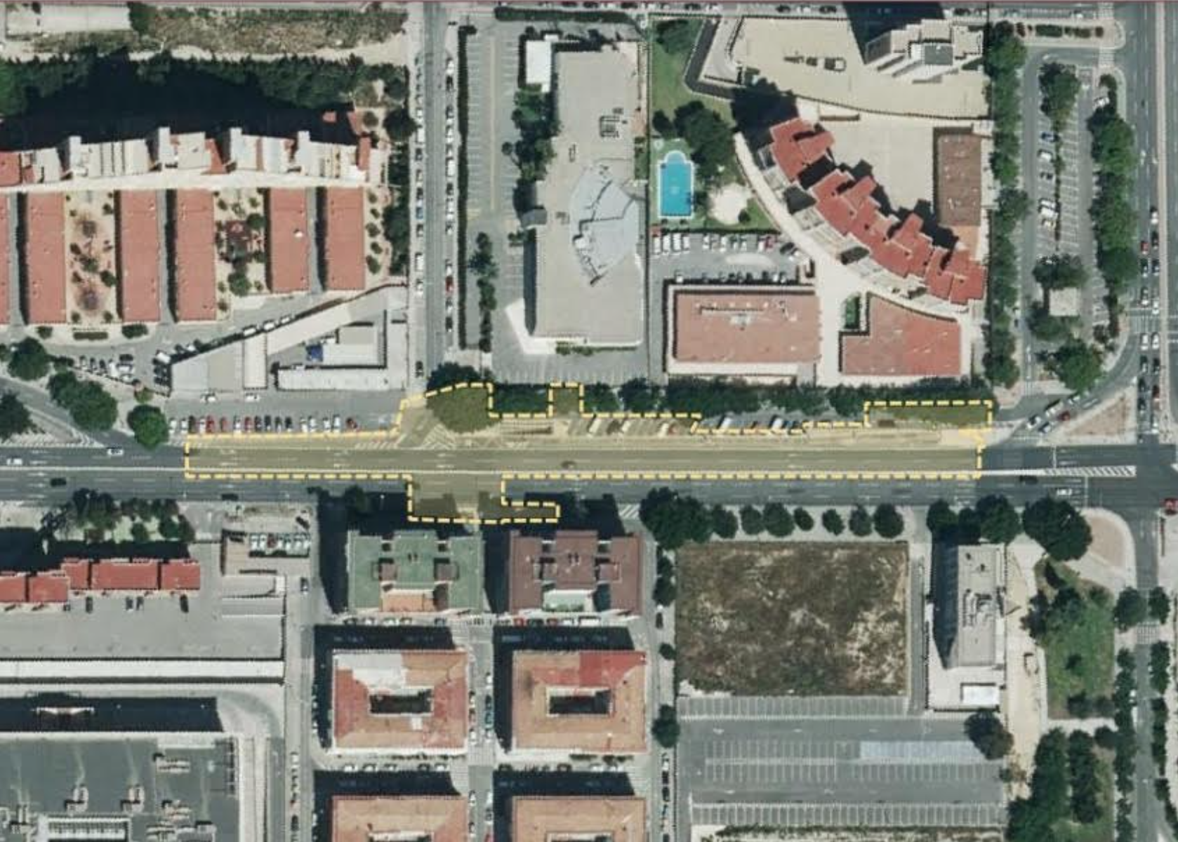 obras paso peatonal avenida denia