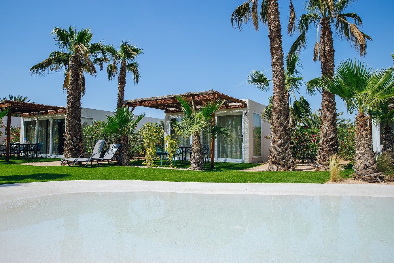 Una de las cabañas del camping 