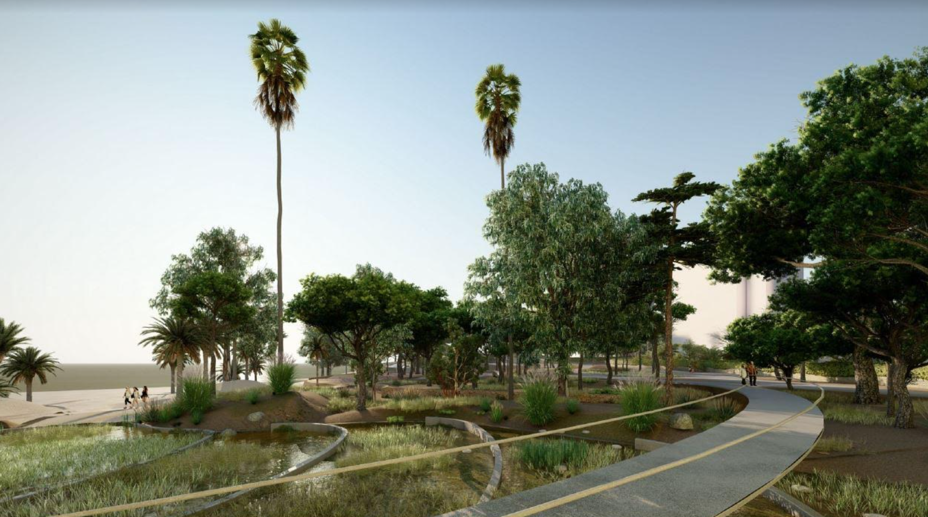 Imatge del projecte de regeneració de la platja de l'Almadrava