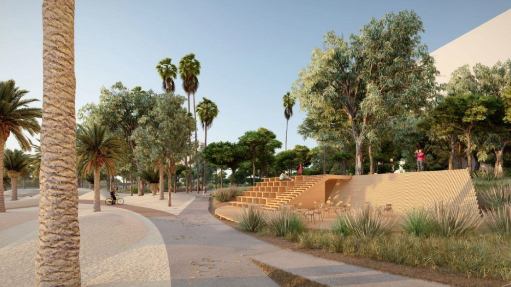 Parque urbano proyecto junto a la Almadraba