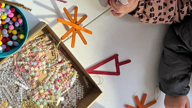 Taller de manualitats del MARQ en Expondal