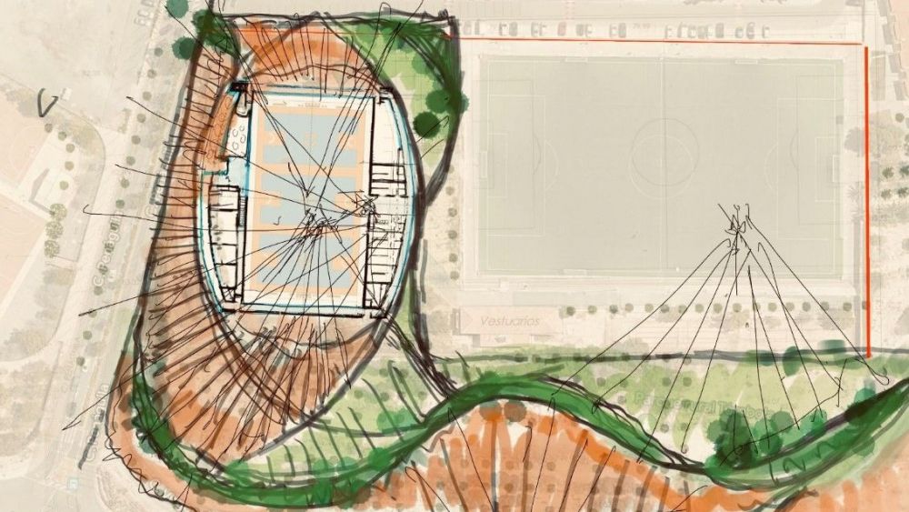 Proyecto inicial del Tómbola Arena
