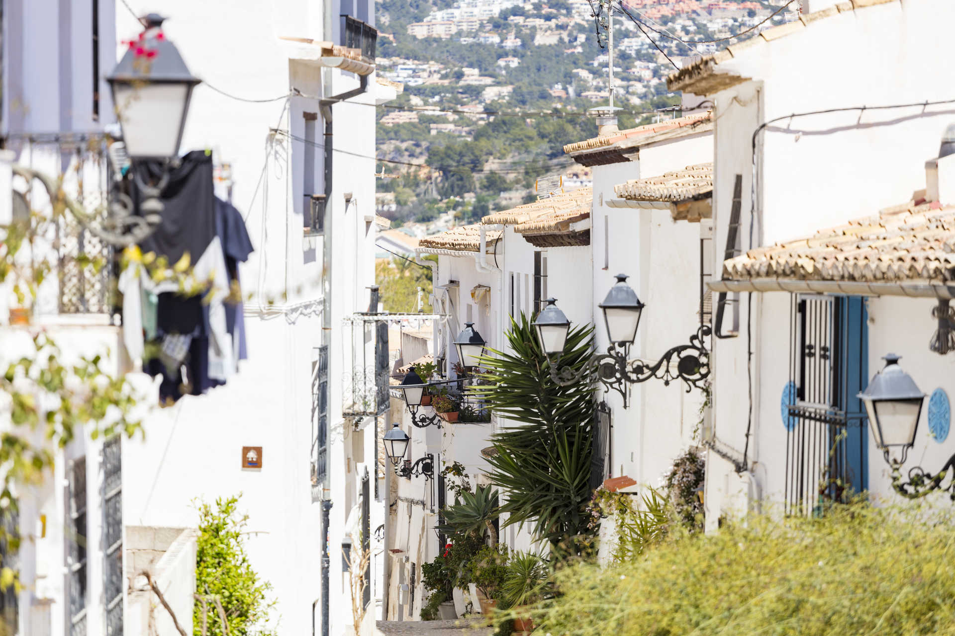 Calles con encanto en el pueblo de Altea