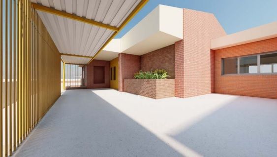 Recreación del nuevo CEIP La Florida de Alicante
