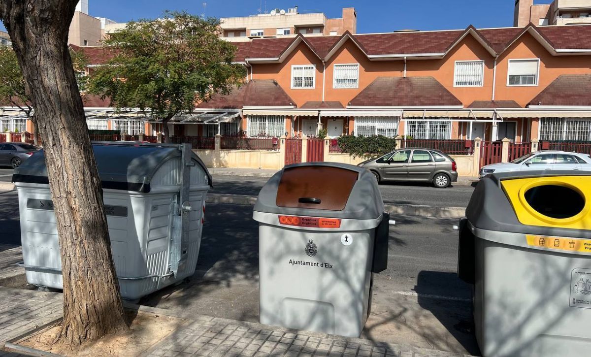 Contenedor marrón en Elche