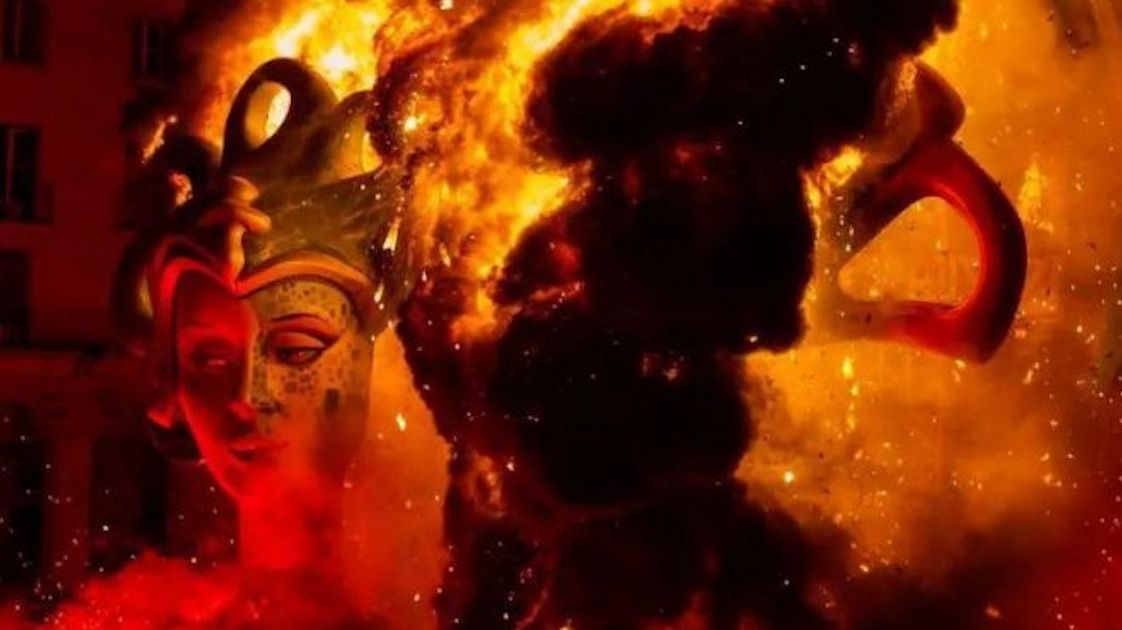 Cremà d'una Foguera a Alacant