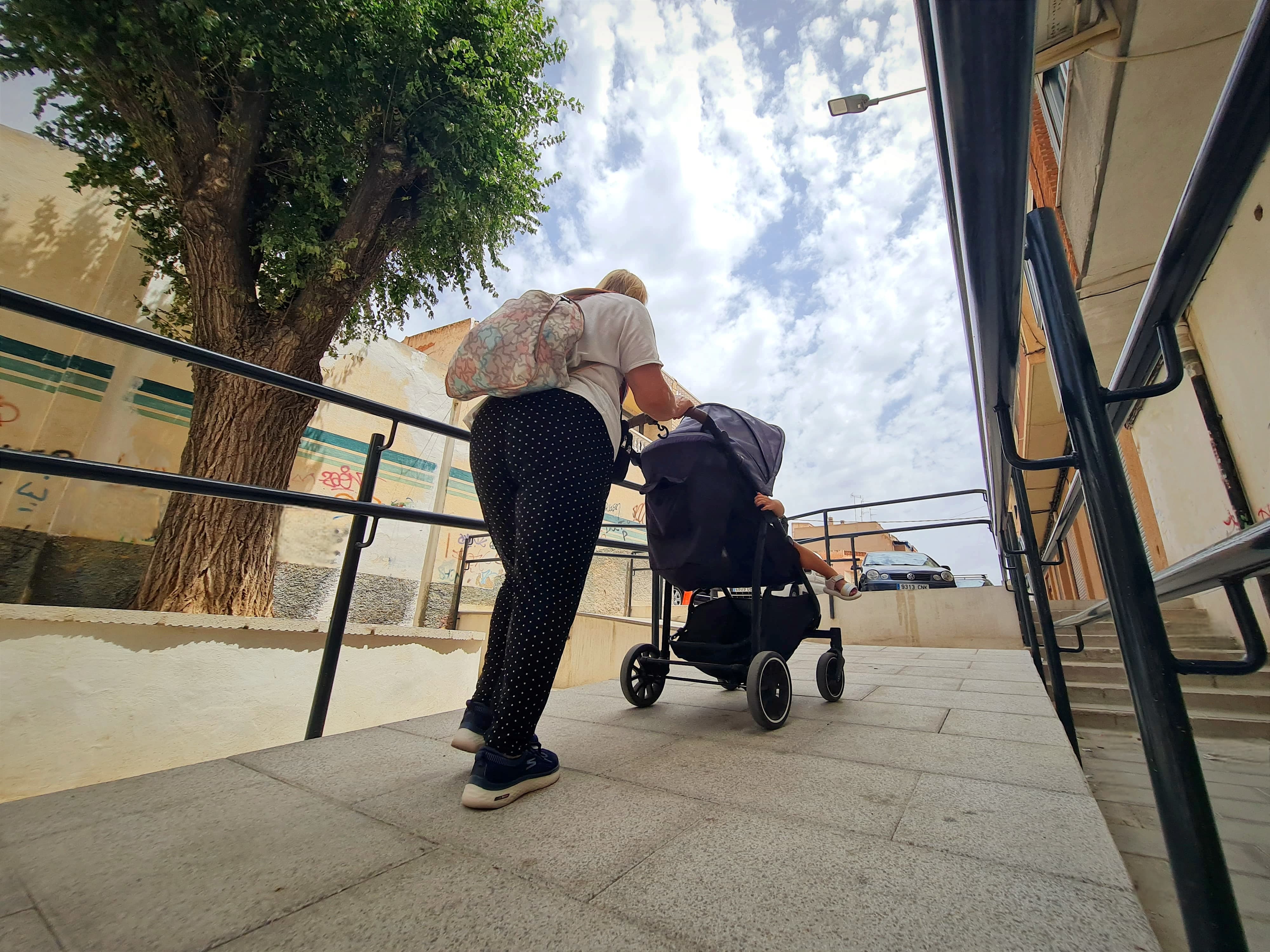 Rampa instal·lada al carrer Trinquet d'Elda