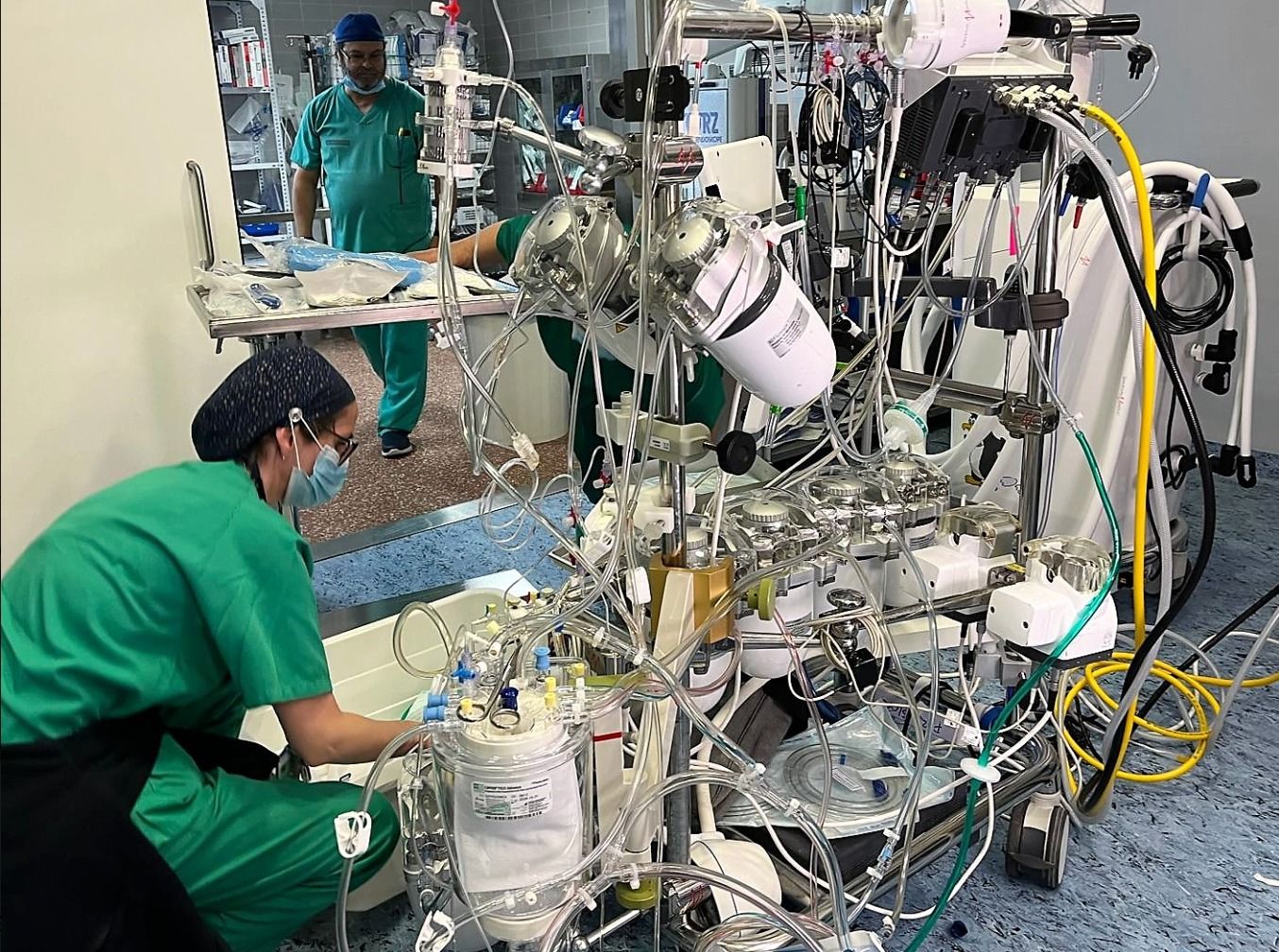 Part de l'equip de trasplantaments a l'Hospital de Sant Joan