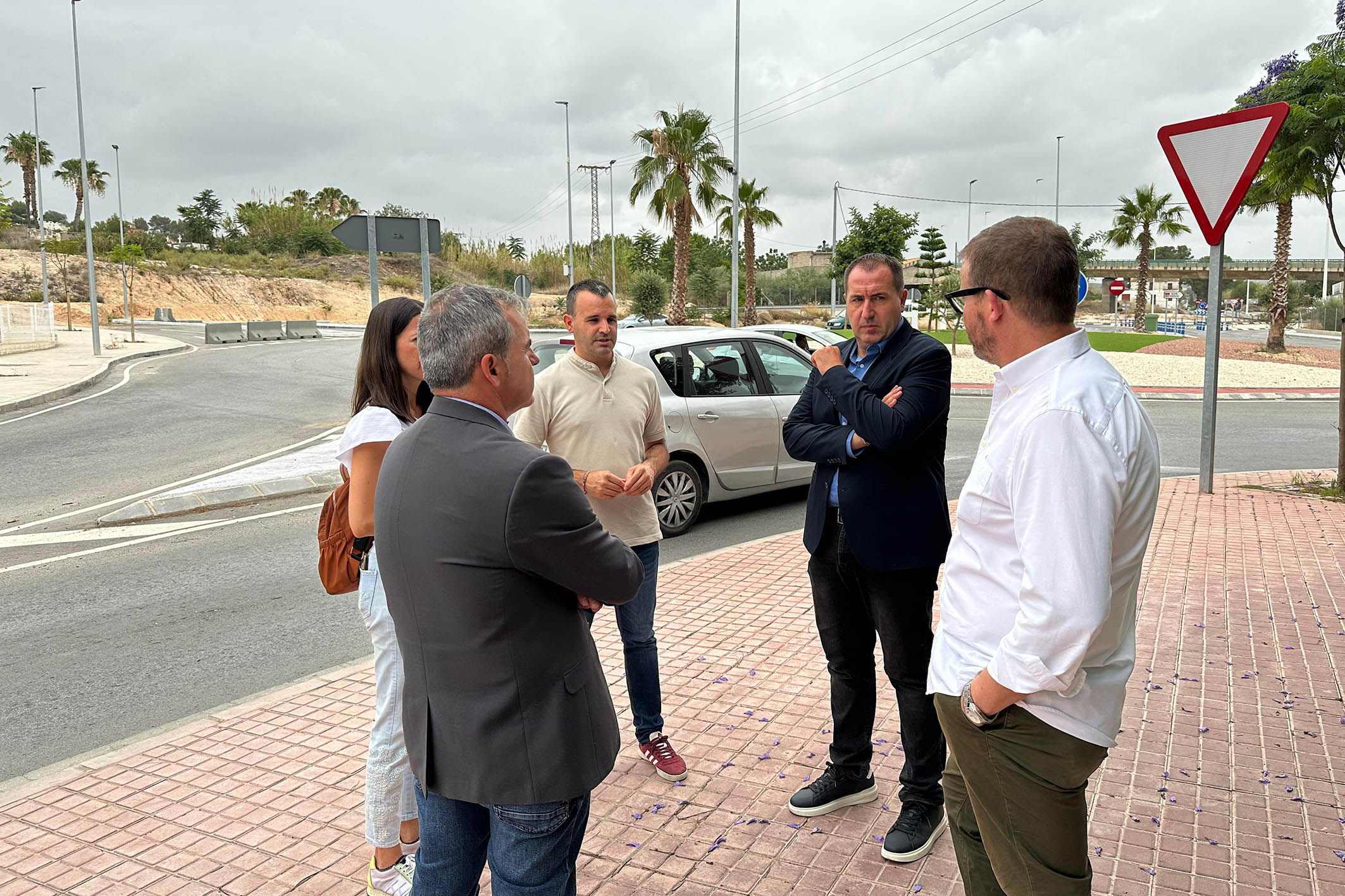 Visita a Asp del diputat d'Infraestructures, Antonio Bernabeu