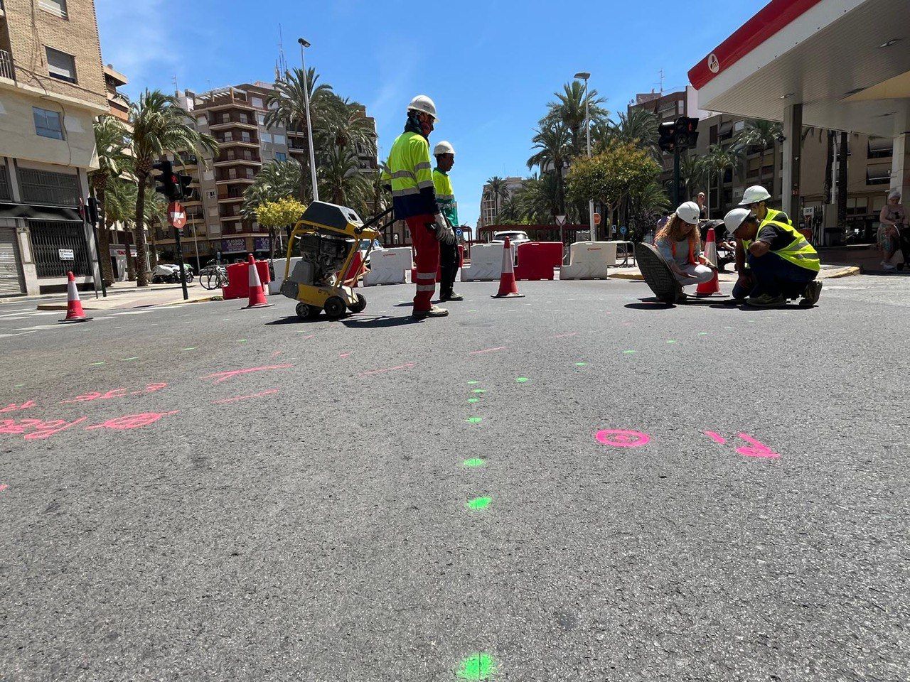 Obres en el clavegueram d'Elx