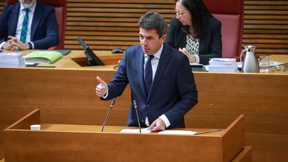 Carlos Mazón, president de la Generalitat en Les Corts