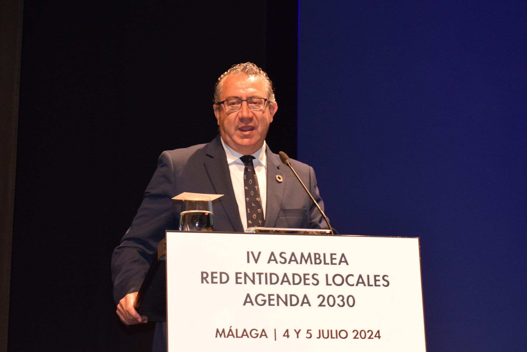 Toni Pérez durant la Xarxa d'Entitats Locals Agenda 2030