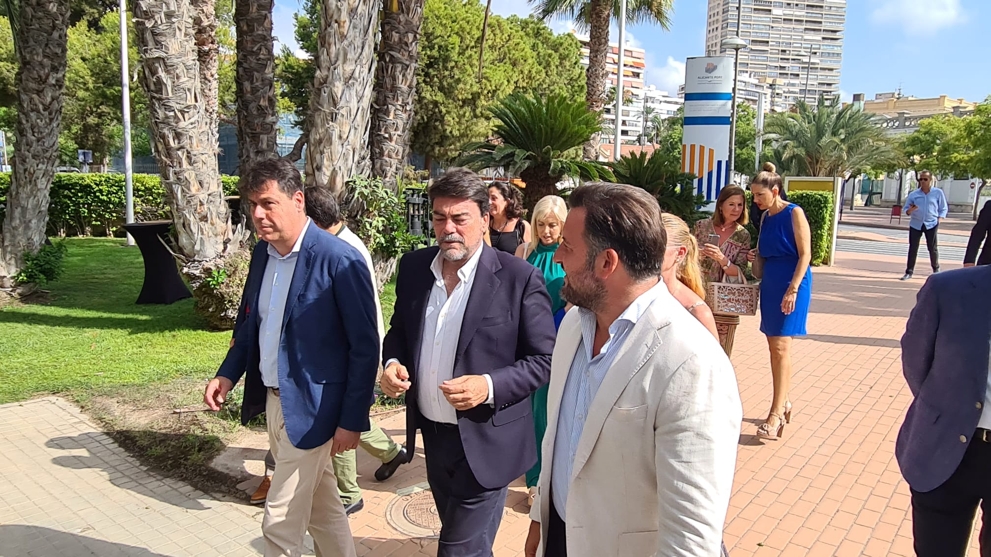 Luis Barcala i Pablo Ruz durant la tobada de UEPAL