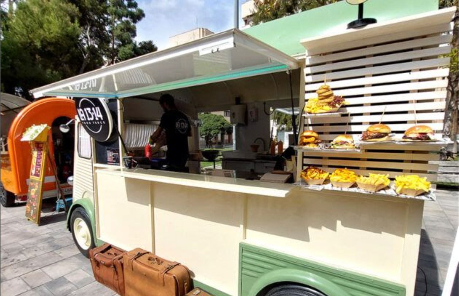 Furgoneta vintage del Street Food Market