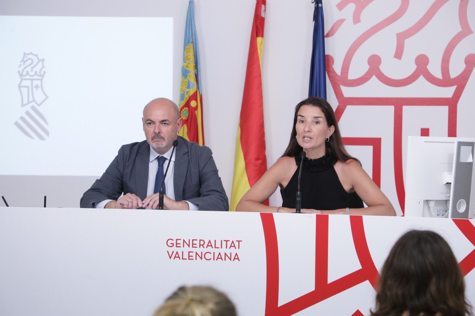 Ruth Merino en roda de premsa