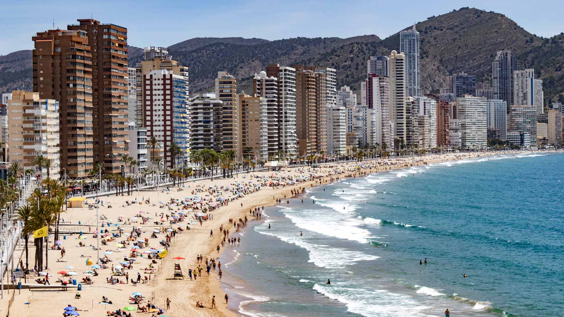 Platja de Llevant en la ciutat de Benidorm