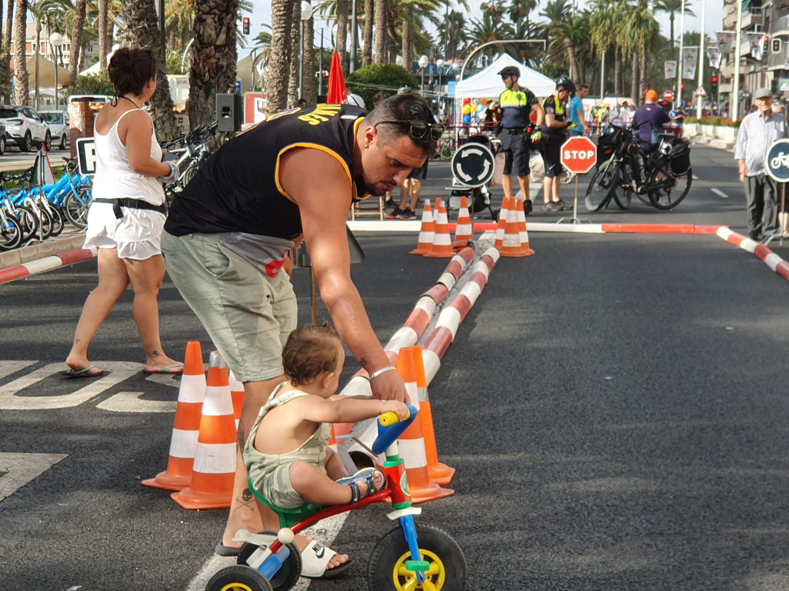 Ciclovia durant la Setmana de la Mobilitat d'Alacant