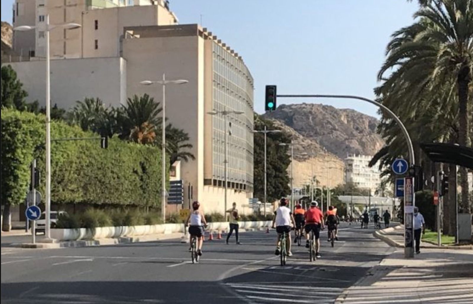 Ciclovía Litoral en Alicante en ediciones anteriores