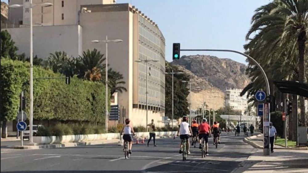 Ciclovía Litoral en Alicante en ediciones anteriores