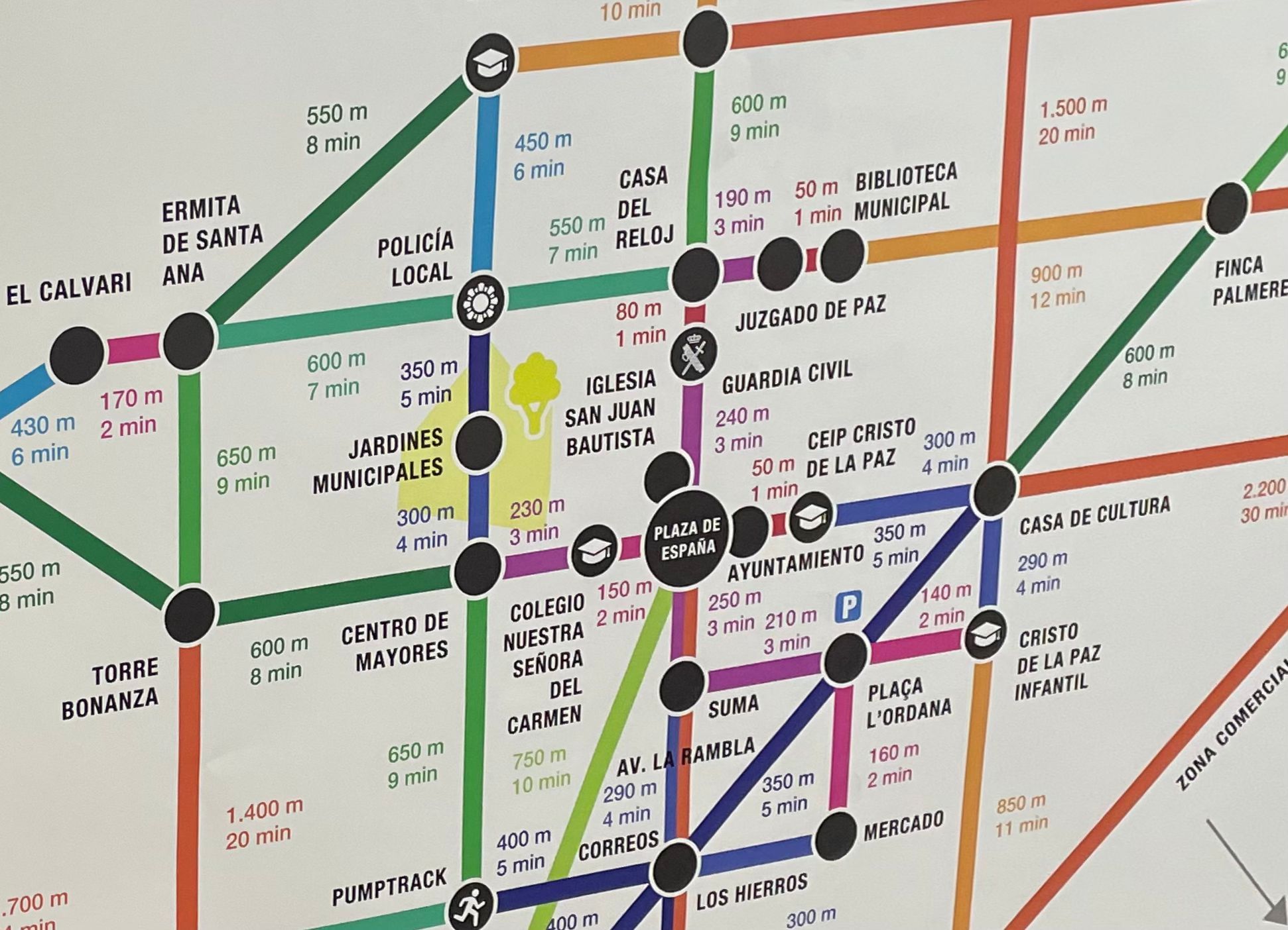 Mapa Sant Joan paso a paso