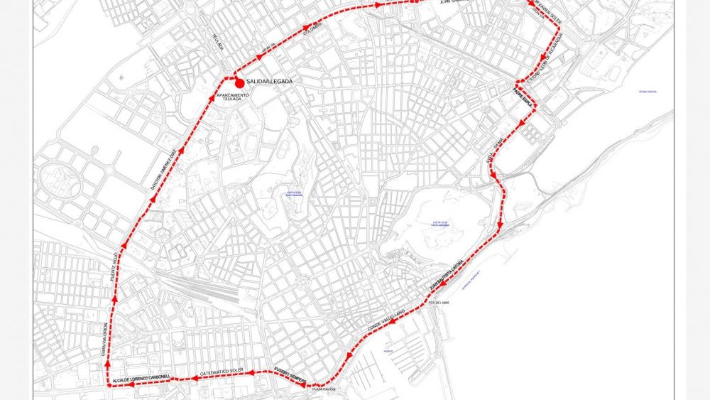 Recorrido general del Día de la Bici de Alicante