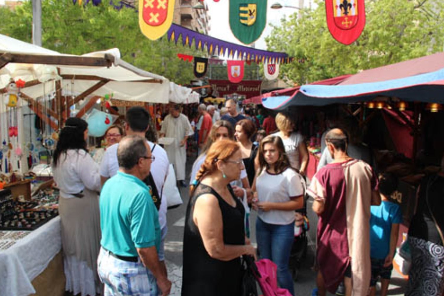Imagen de una edición anterior del mercado medieval de San Vicente