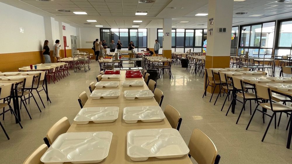 Comedor del nuevo colegio público en Torrevieja