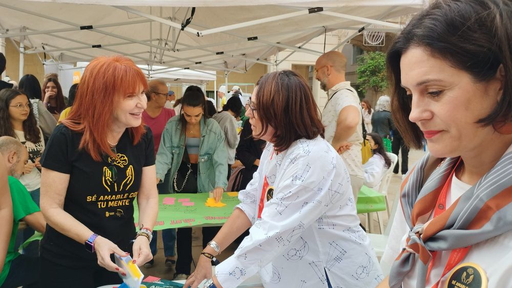 La concejala Begoña León en el Día Mundial de la Salud Mental