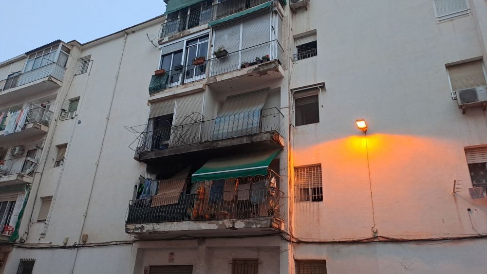 Incendio de la vivienda en el barrio de San Antón de Elche