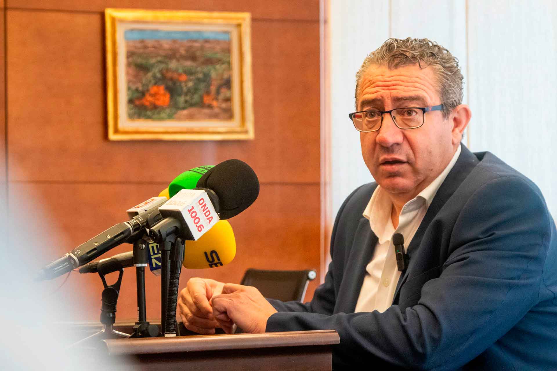 Toni Pérez compareix davant els mitjans de comunicación