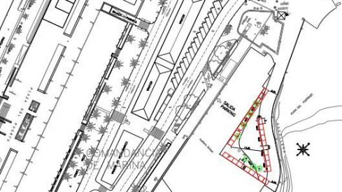 Plano con la propuesta del Ayuntamiento para la ubicación de los puestos de venta