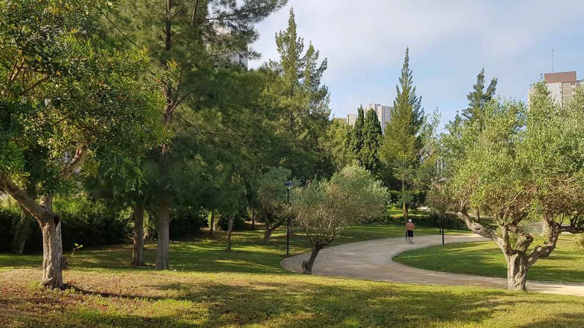Parc urbà a la ciutat de Benidorm