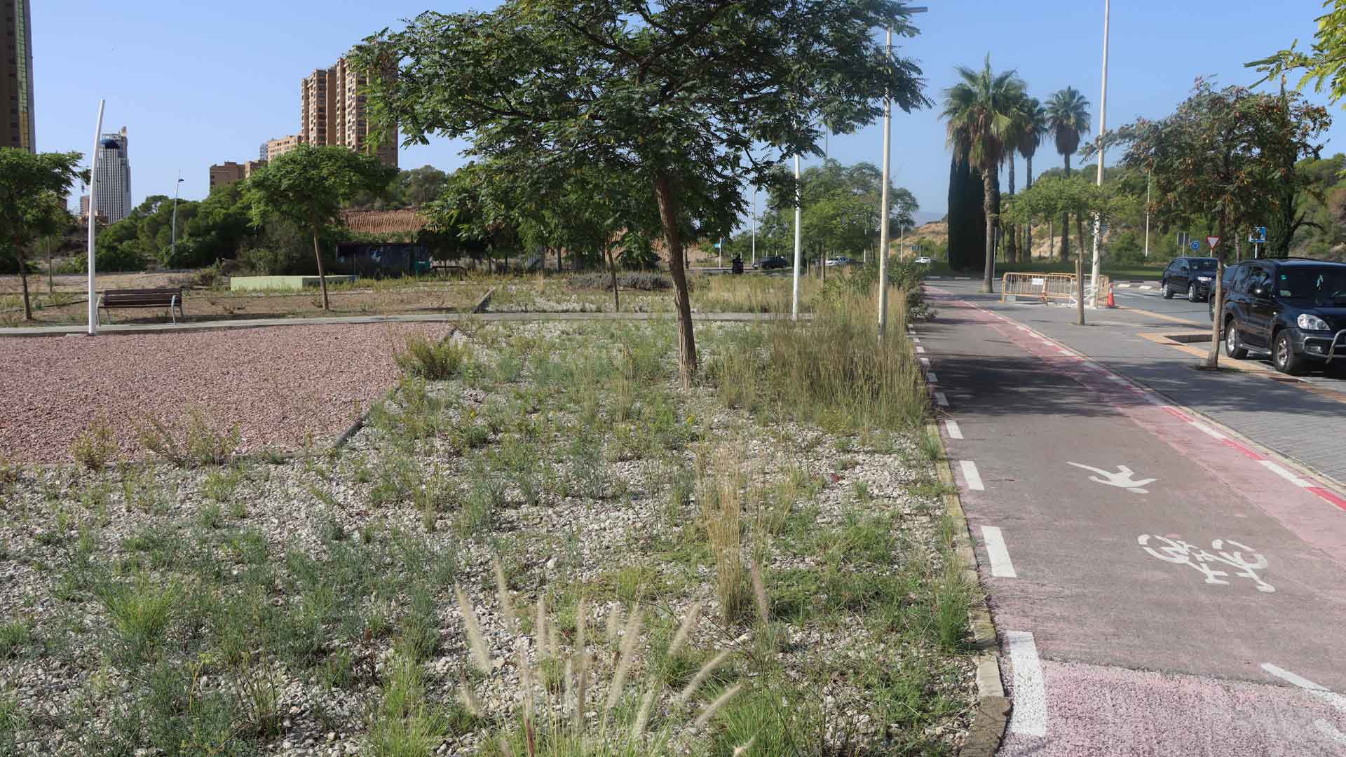 Zona del nou ‘pumptrack’ a Benidorm