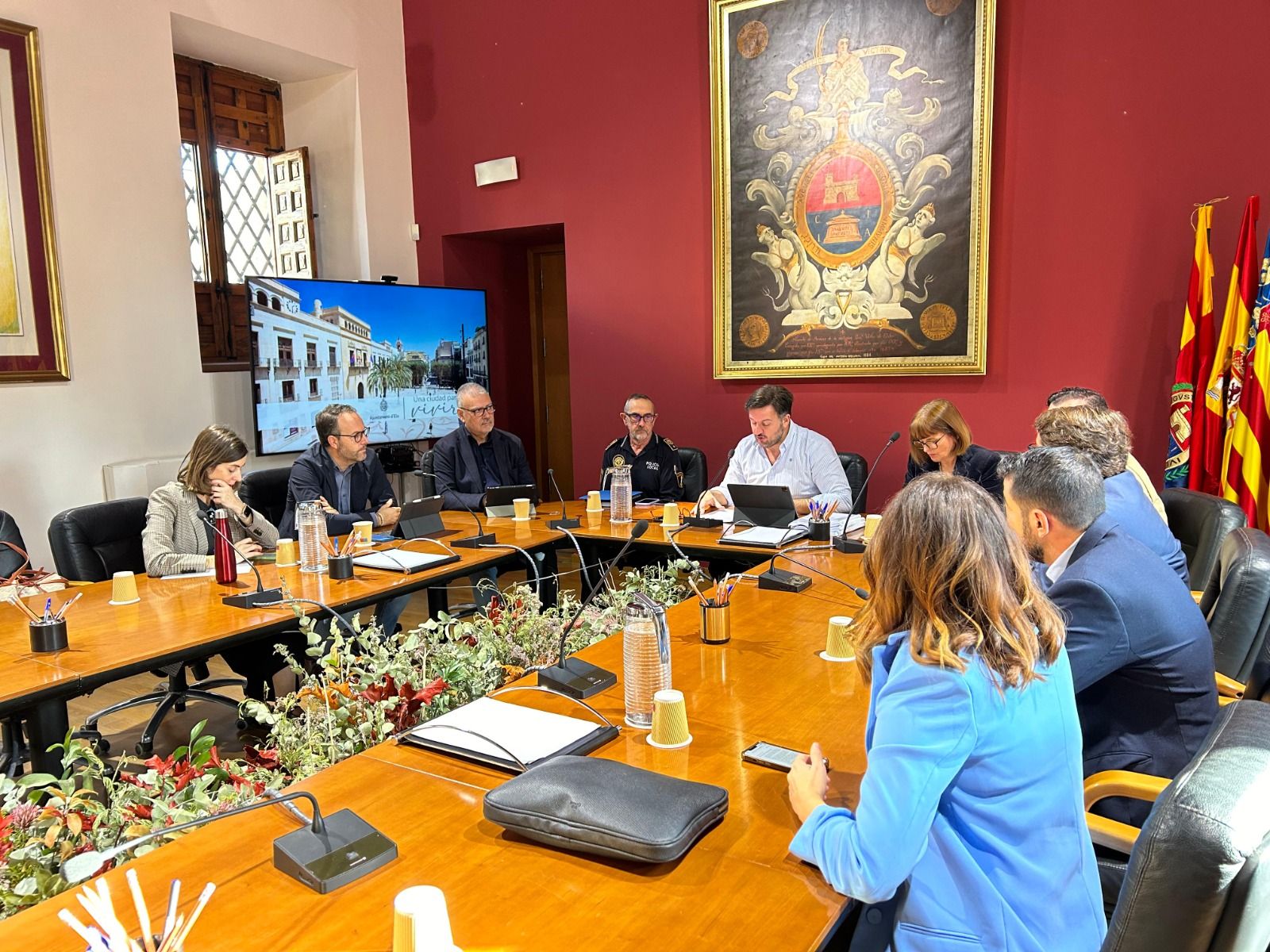 Reunió de Pablo Ruz amb els portaveus d'Elx