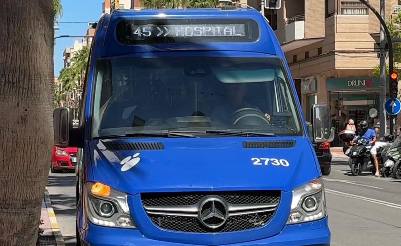 Autobús de la línia 45 a Sant Vicent del Raspeig