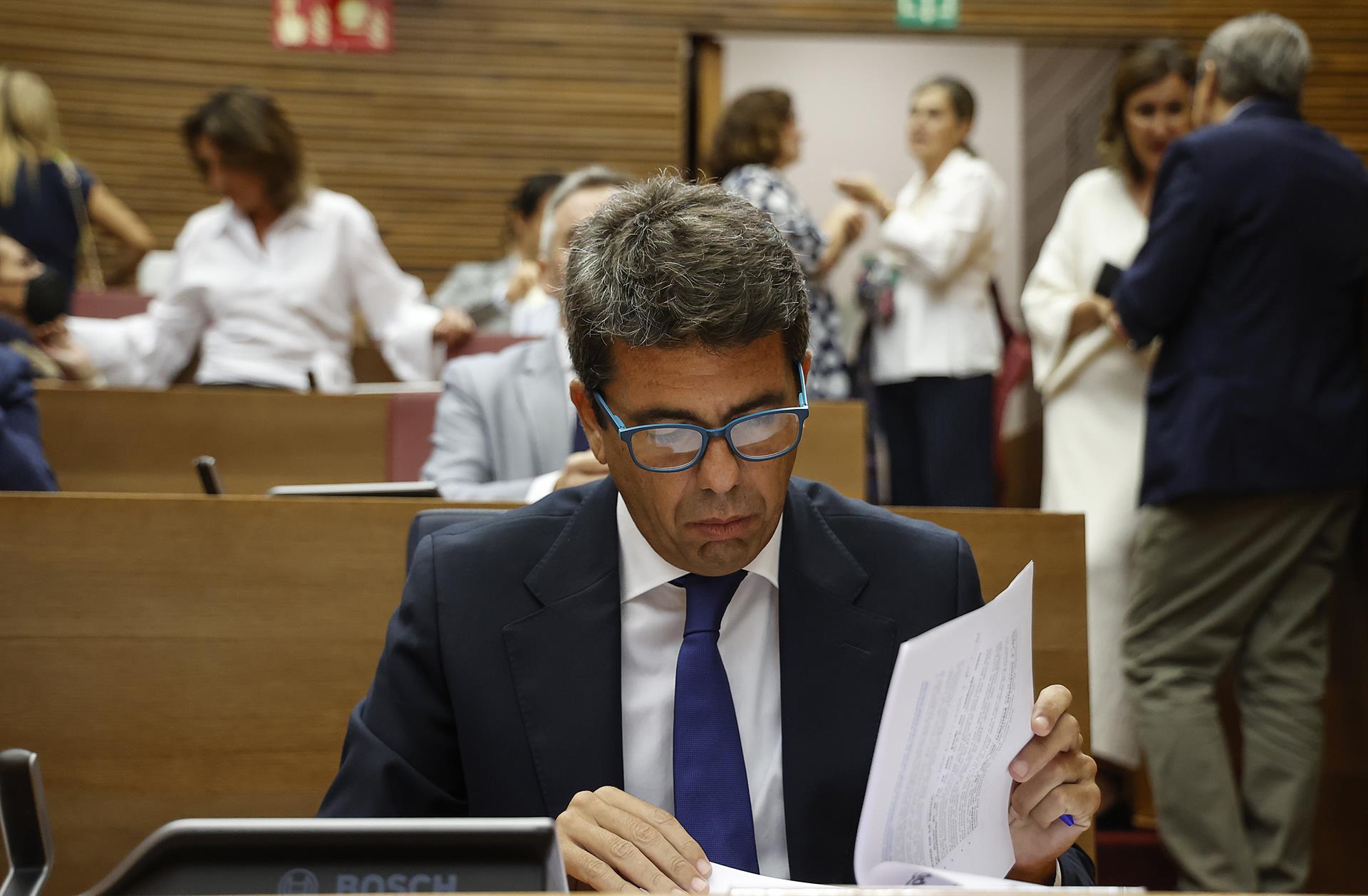 Carlos Mazón en Les Corts