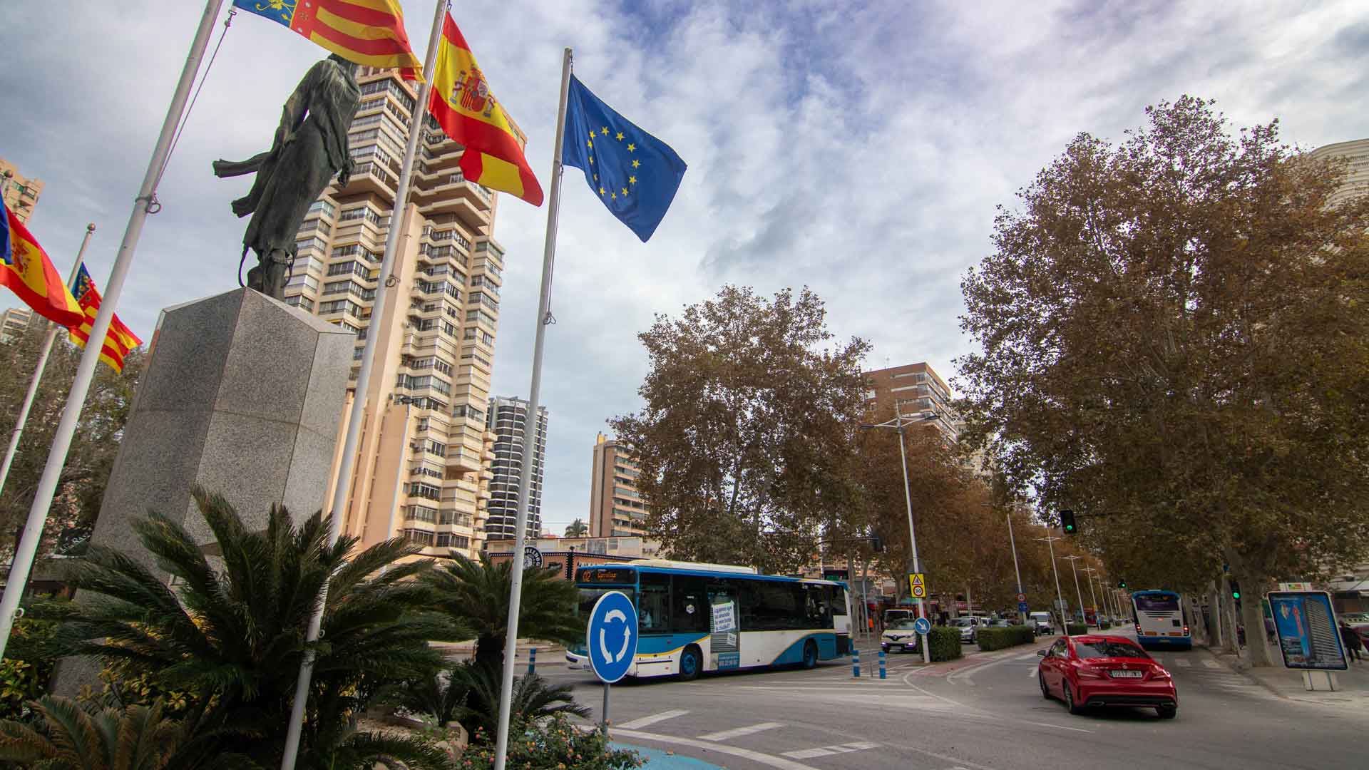 Avinguda del Mediterrani a Benidorm