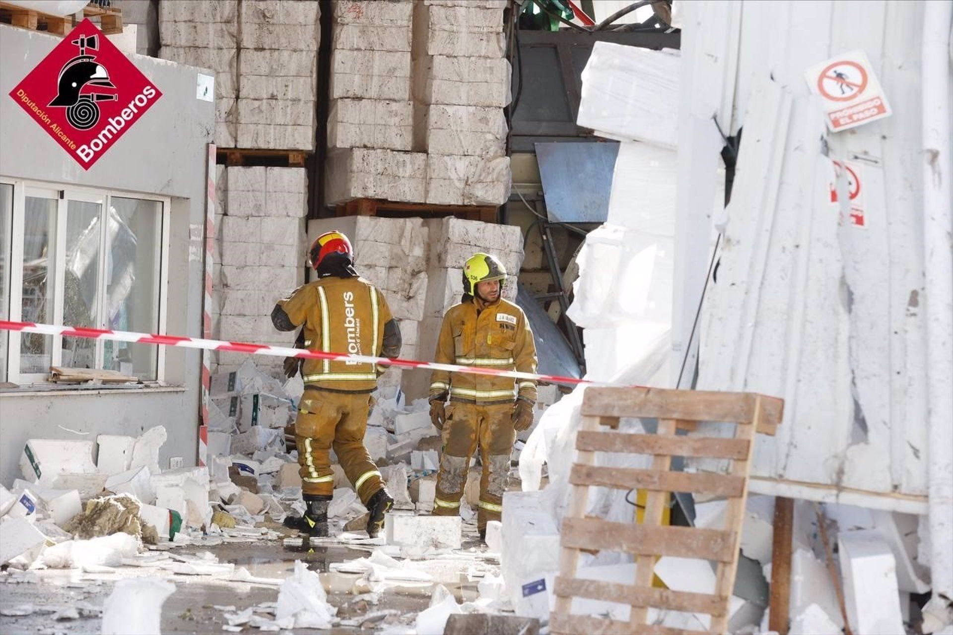 Explosió d'una fàbrica a Ibi