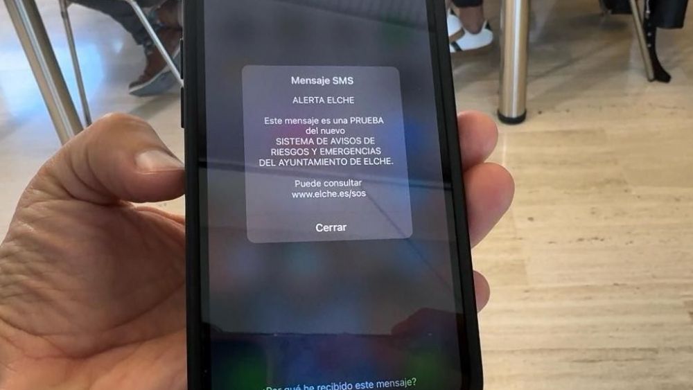 Nuevo sistema de alerta a móviles en Elche
