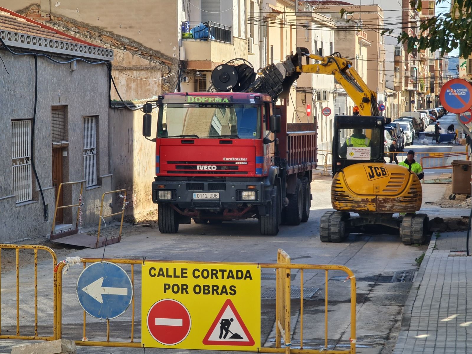 Obres a l'entorn del parc Afolfo Suárez d'Elda