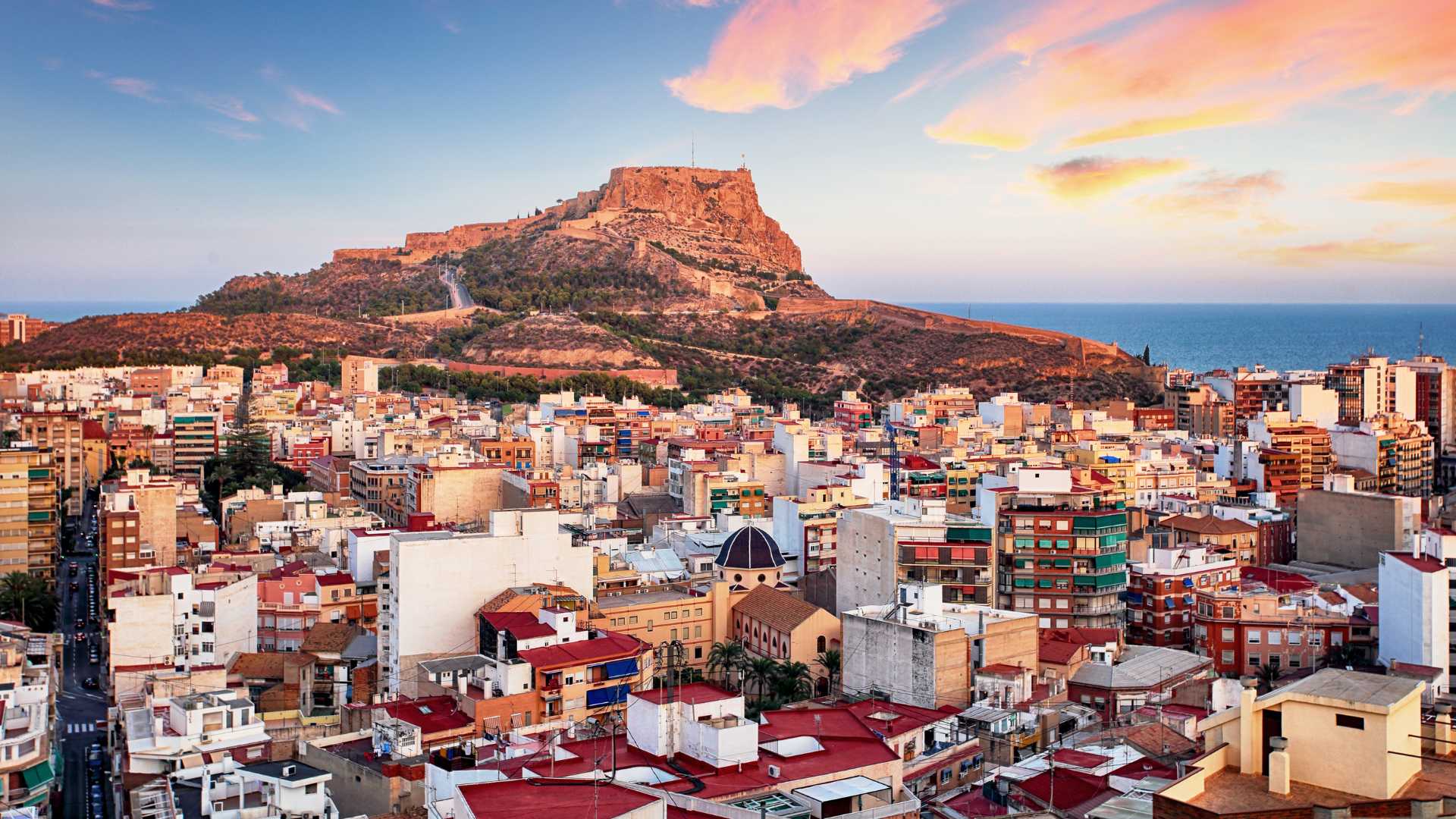 El castell de Santa Bàrbara a la ciutat d'Alacant