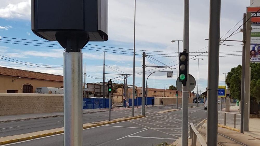 Radar en l'avinguda la Vila Joiosa d'Alacant