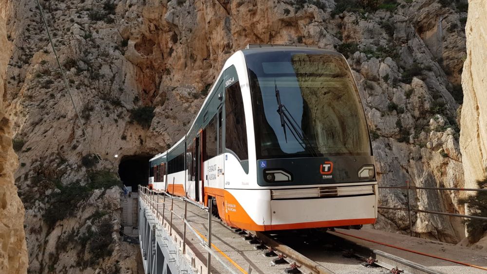 Pruebas de carga en el viaducto del Mascarat